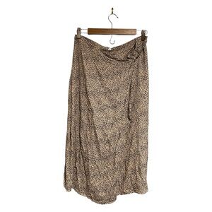 URBAN Romantics Animal Print Midi Skirt